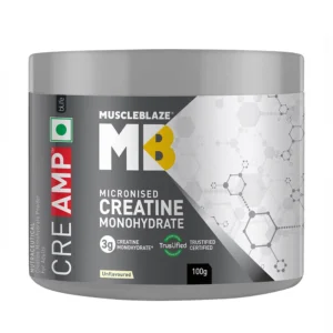 MuscleBlaze MB Creatine Monohydrate CreAMP - 33 Servings, 100g, Unflavoured