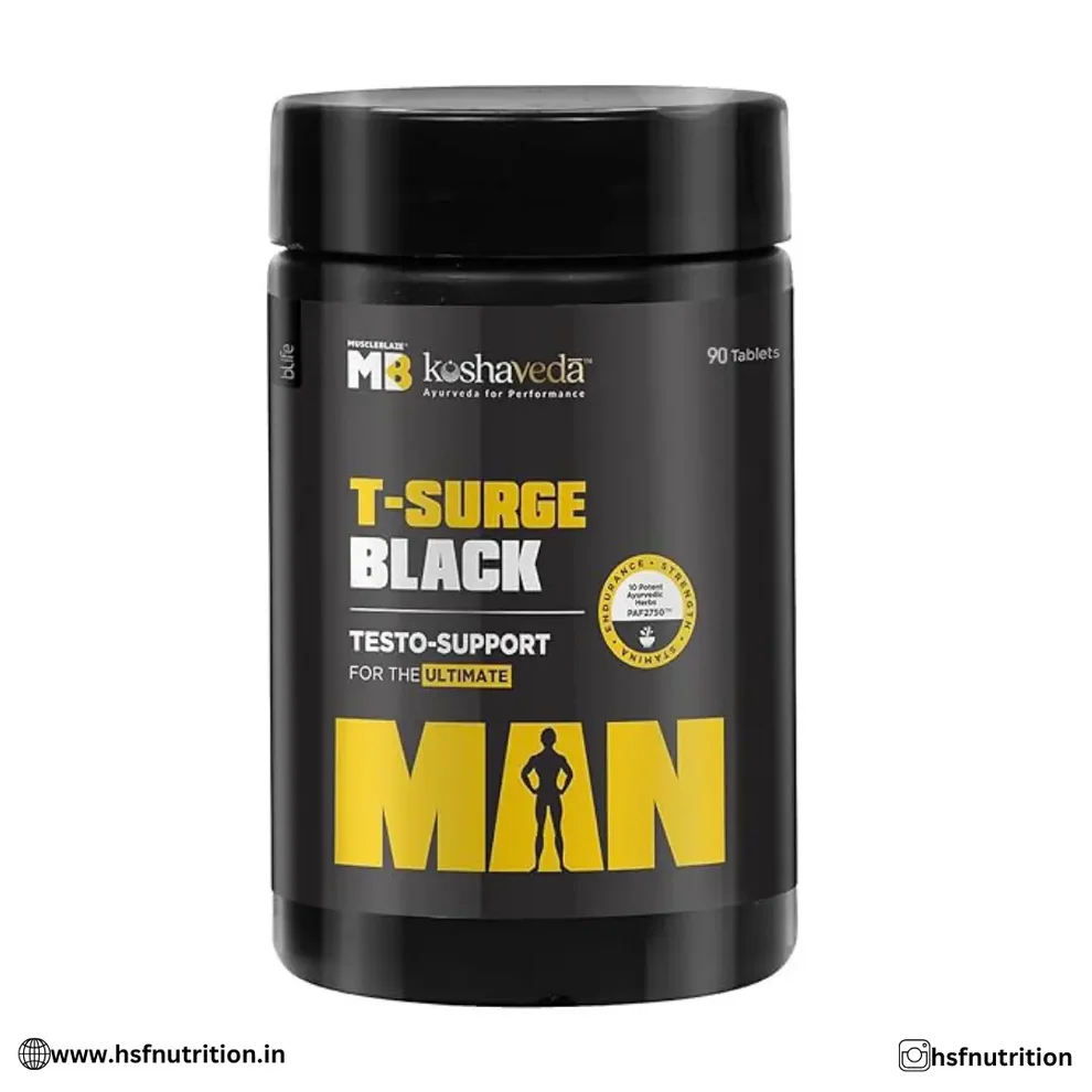 MuscleBlaze Koshaveda MB T-Surge Black